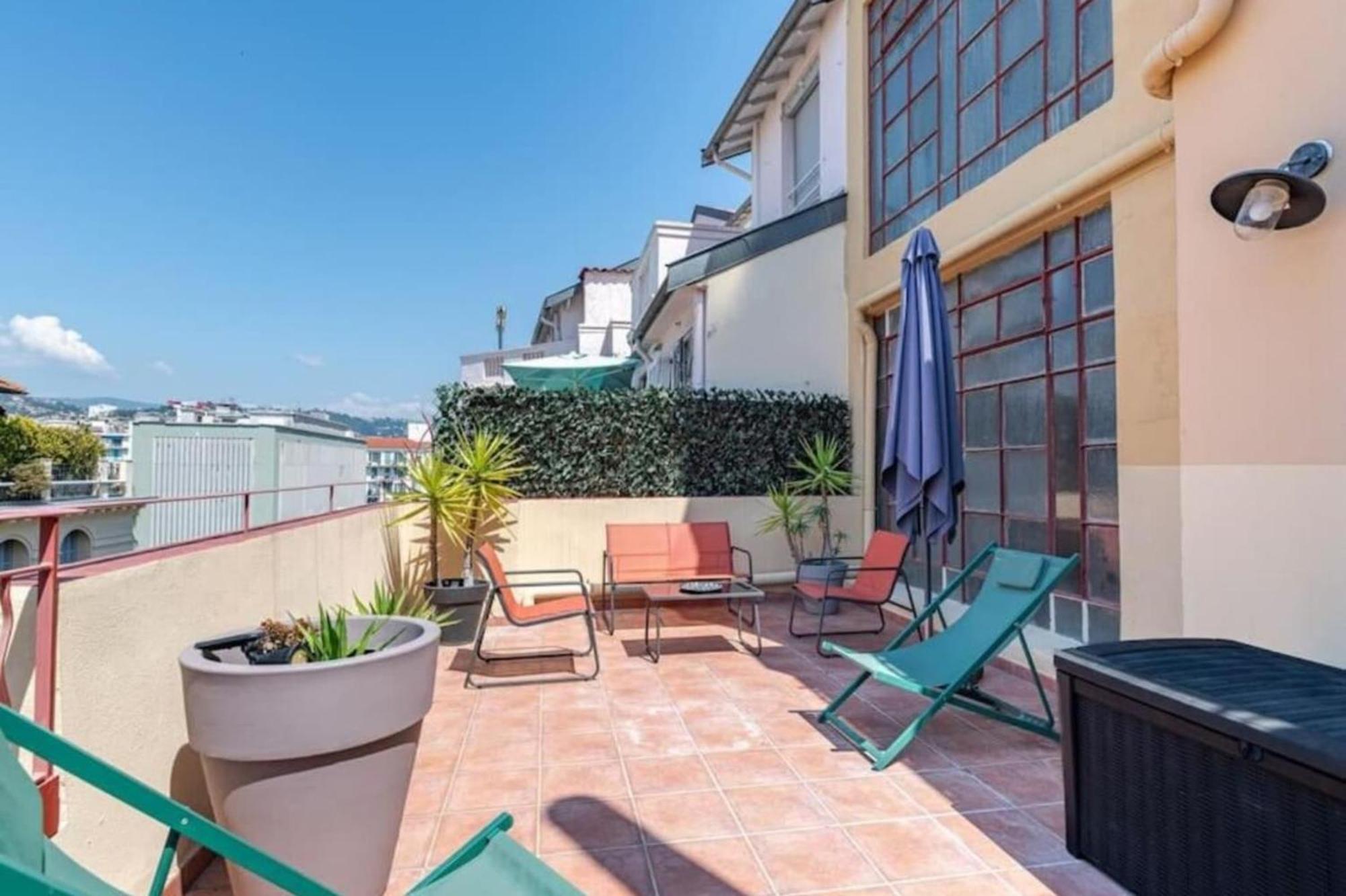 Lamartine - Studio W Terrace And Ac Very Central Nizza Esterno foto