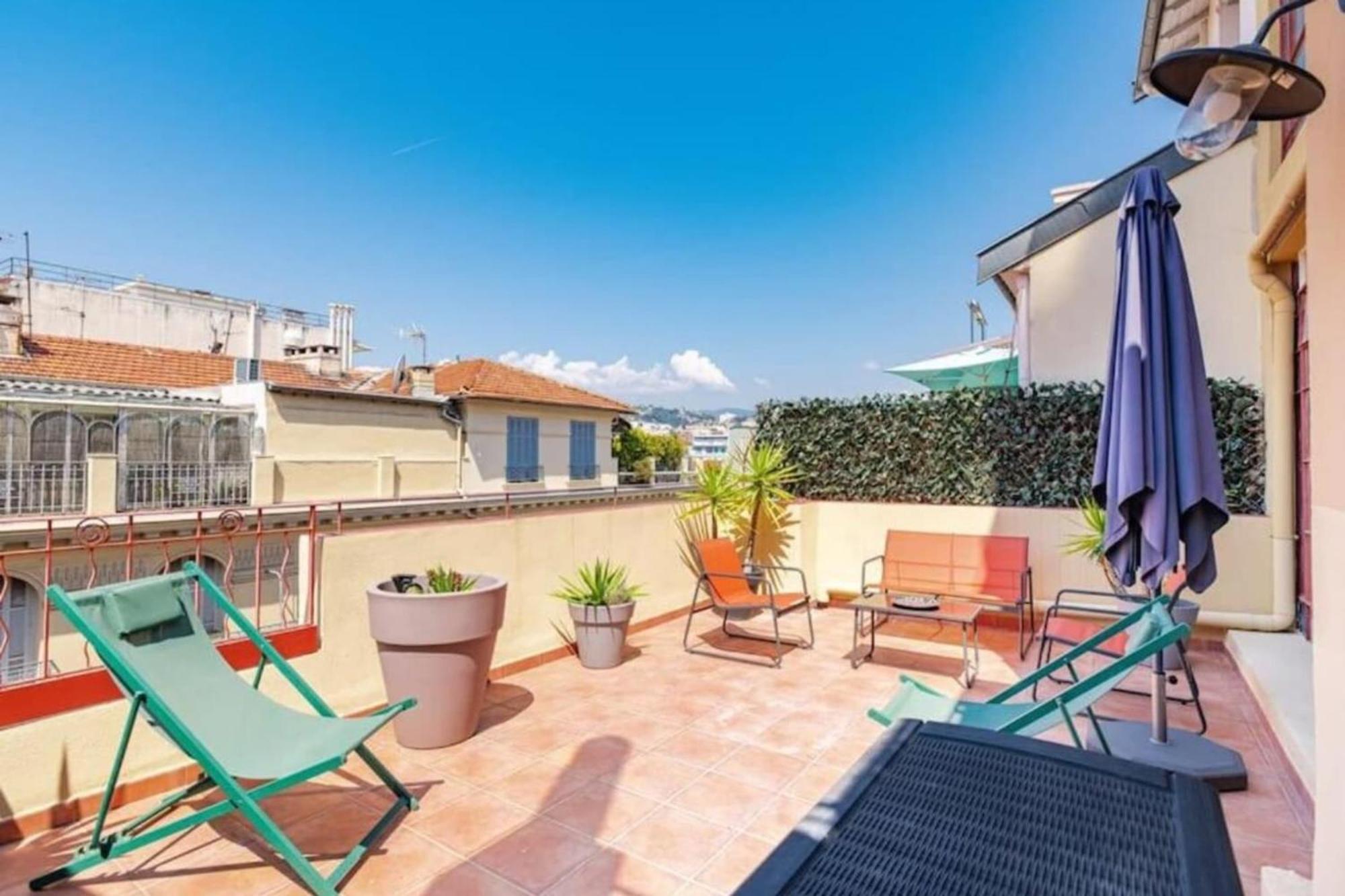 Lamartine - Studio W Terrace And Ac Very Central Nizza Esterno foto