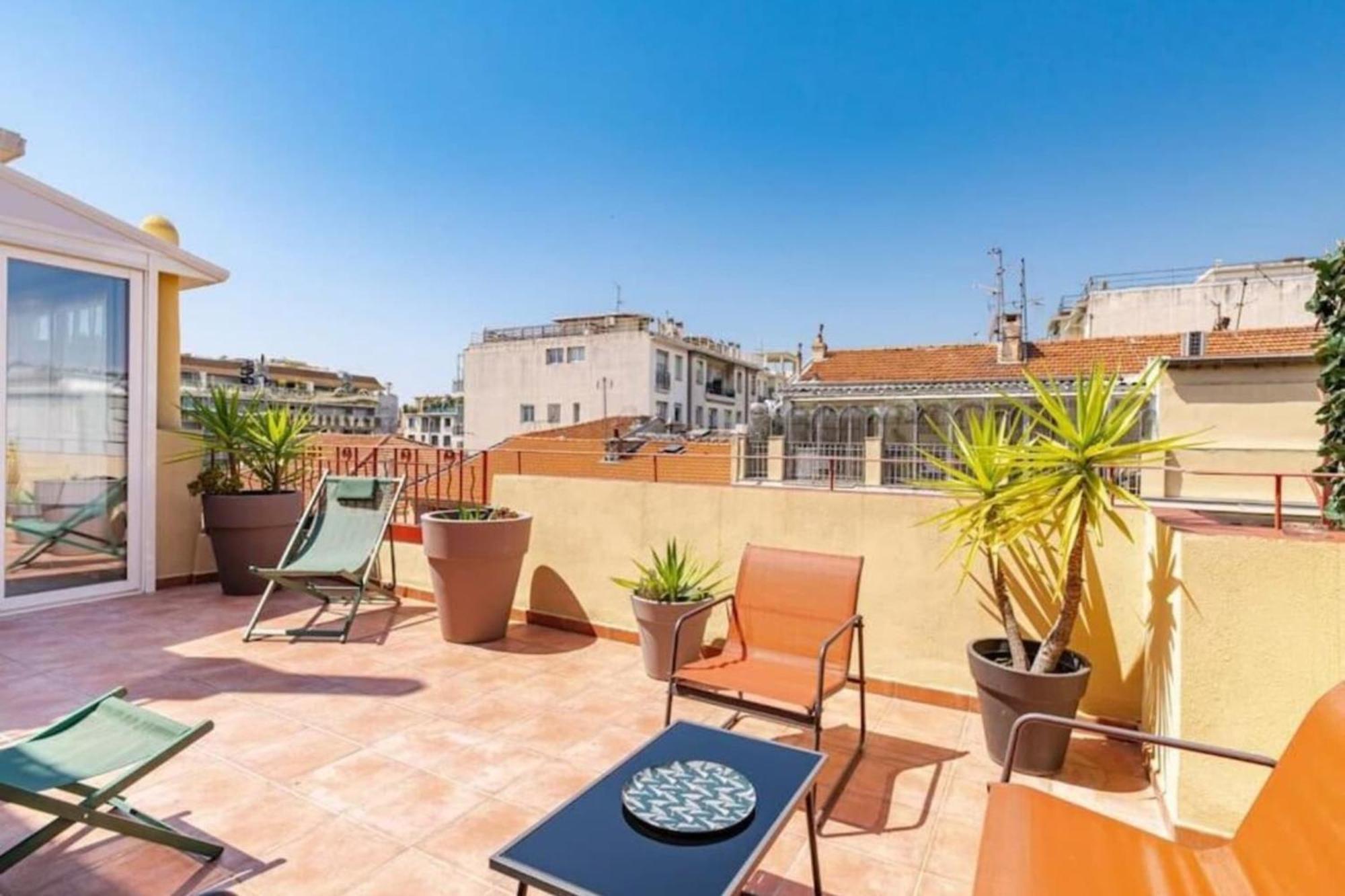 Lamartine - Studio W Terrace And Ac Very Central Nizza Esterno foto